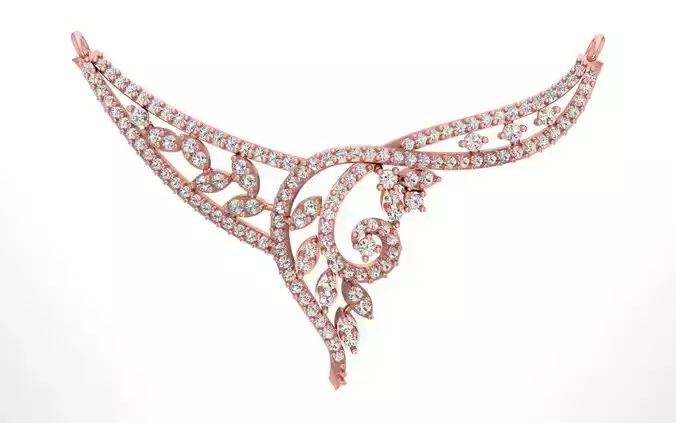 Women Necklace Pendant 3dm STL OBJ FBX Renders Details