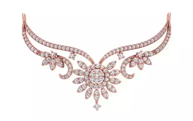 Women Necklace Pendant 3dm STL OBJ FBX Renders Details