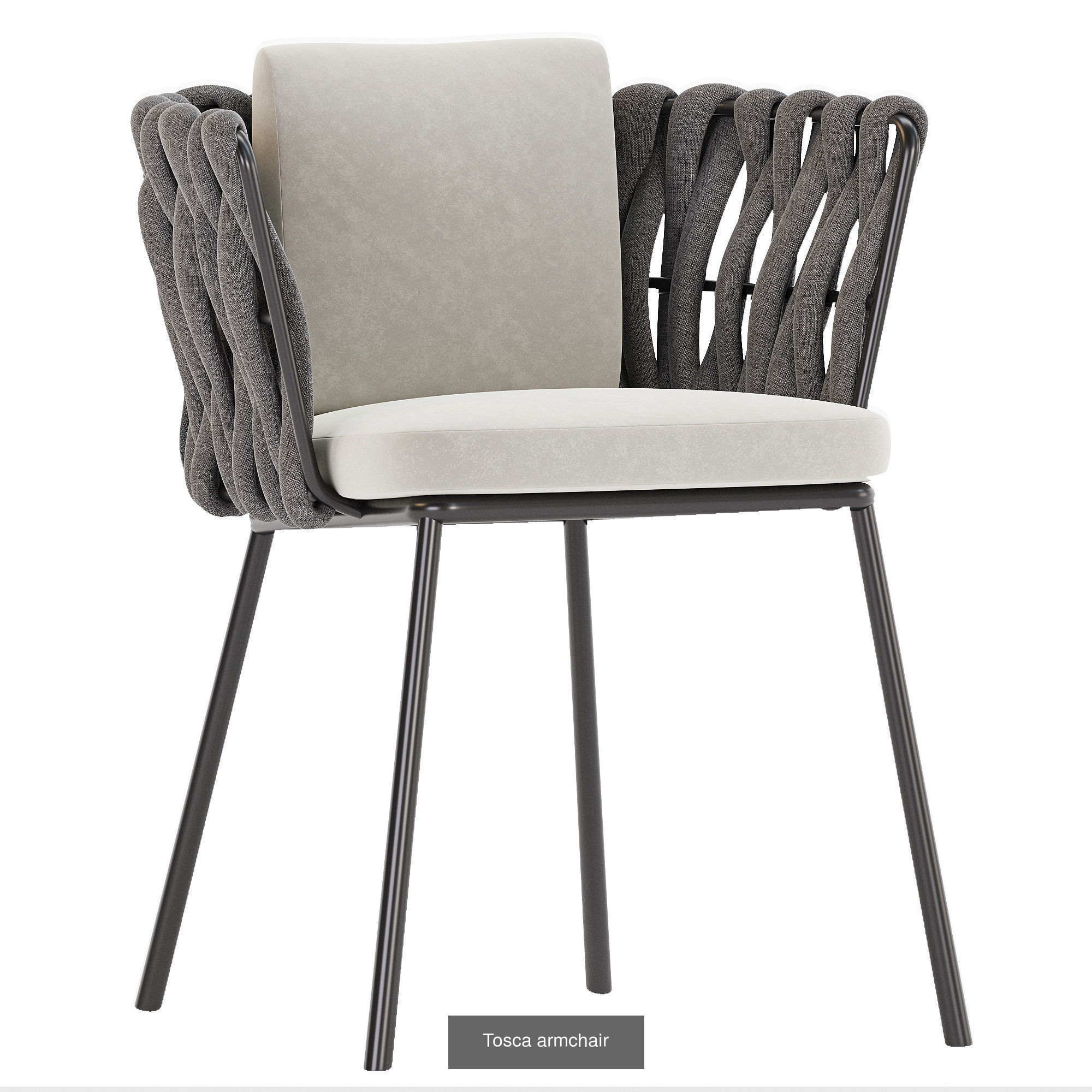 collection rattan dining chair with fabric and wooden legs _1