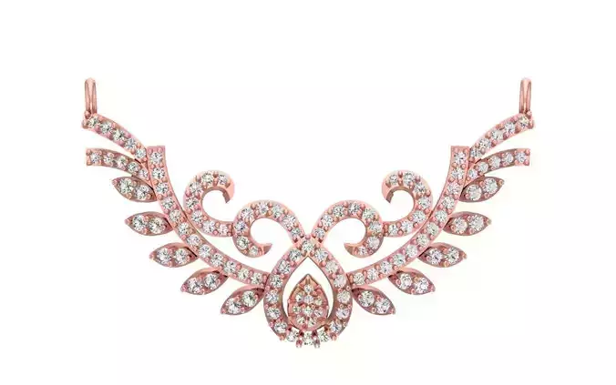 Women Necklace Pendant 3dm STL OBJ FBX Renders Details