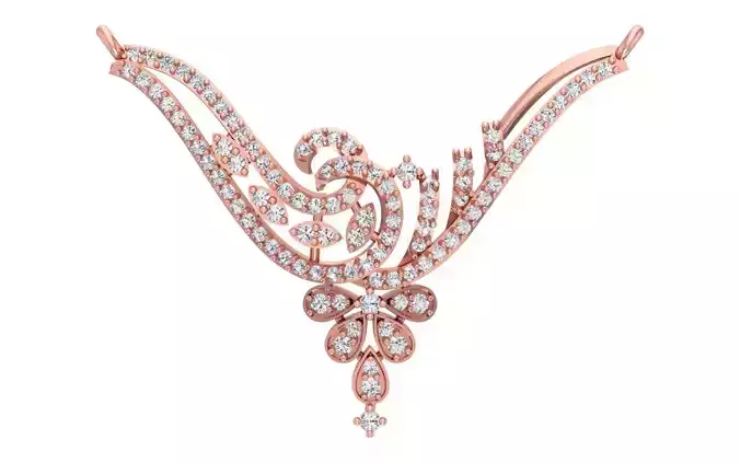 Women Necklace Pendant 3dm STL OBJ FBX Renders Details