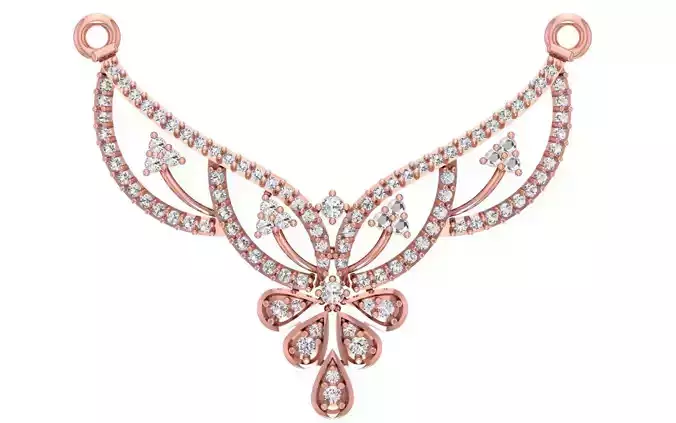 Women Necklace Pendant 3dm STL OBJ FBX Renders Details