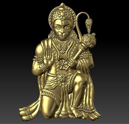 hunuman pendent 3D print model