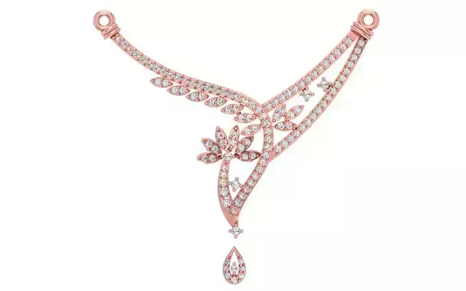 Women Necklace Pendant 3dm STL OBJ FBX Renders Details