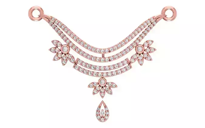 Women Necklace Pendant 3dm STL OBJ FBX Renders Details