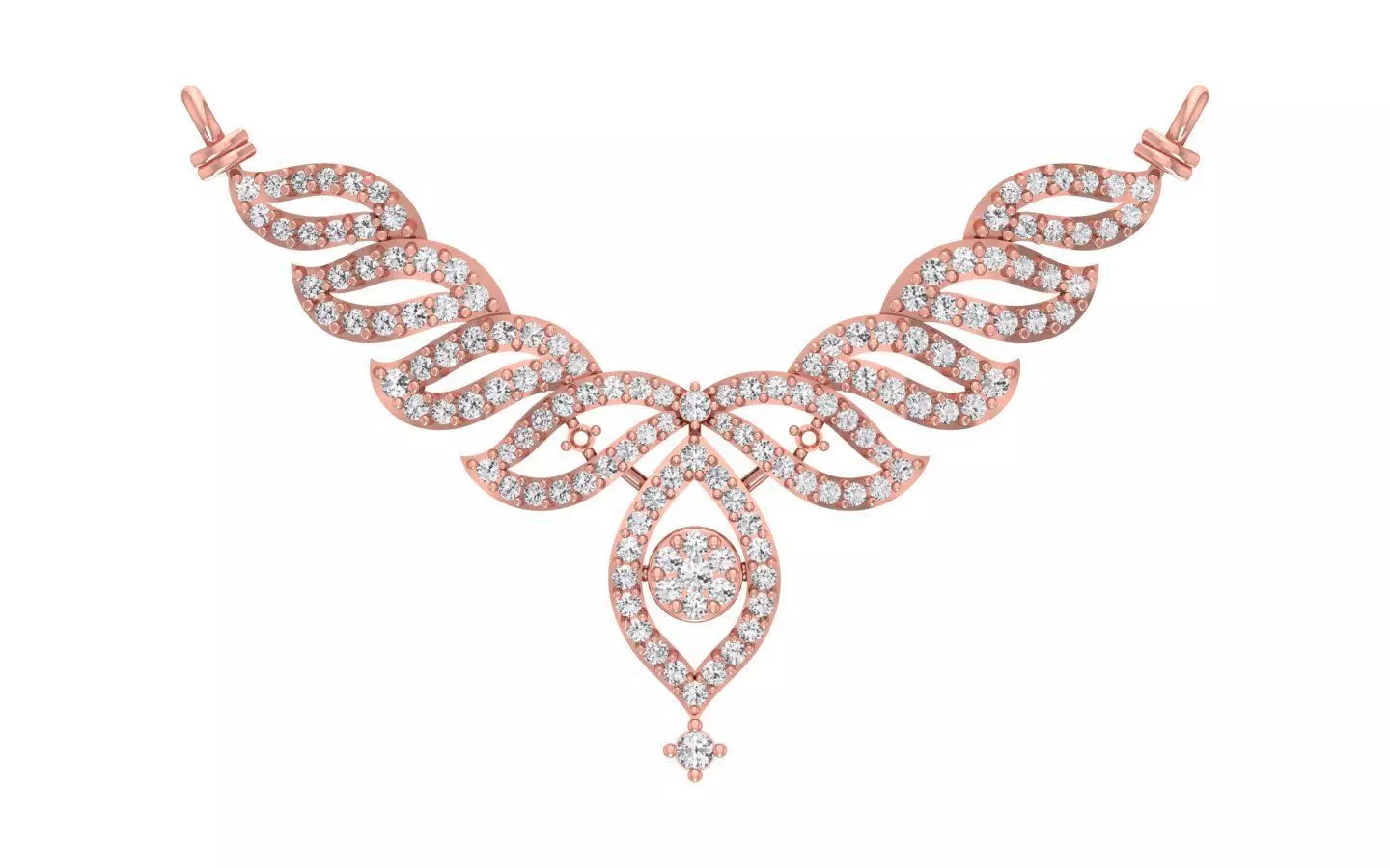 Women Necklace Pendant 3dm STL OBJ FBX Renders Details 3D print model_0