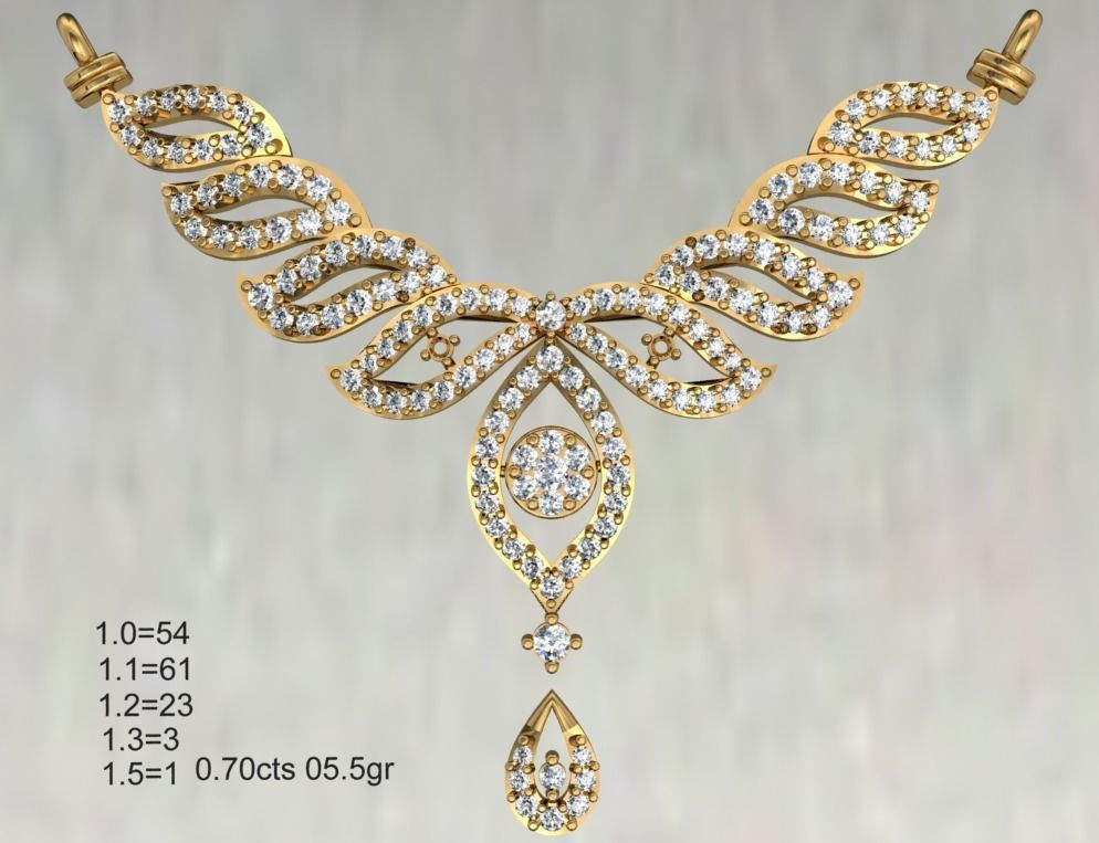 Women Necklace Pendant 3dm STL OBJ FBX Renders Details 3D print model_3