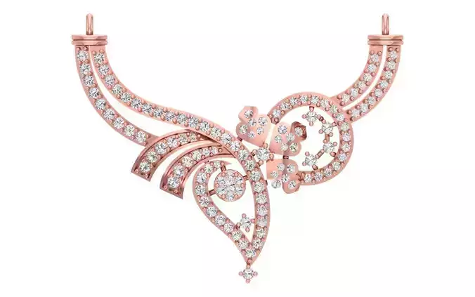 Women Necklace Pendant 3dm STL OBJ FBX Renders Details