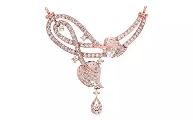 Women Necklace Pendant 3dm STL OBJ FBX Renders Details