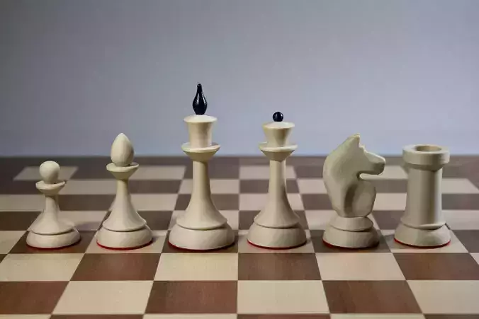 Latvian Chess Pieces