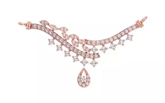 Women Necklace Pendant 3dm STL OBJ FBX Renders Details