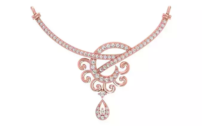 Women Necklace Pendant 3dm STL OBJ FBX Renders Details