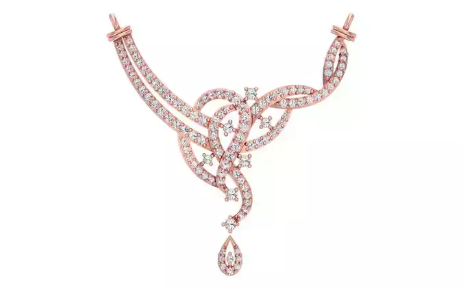 Women Necklace Pendant 3dm STL OBJ FBX Renders Details