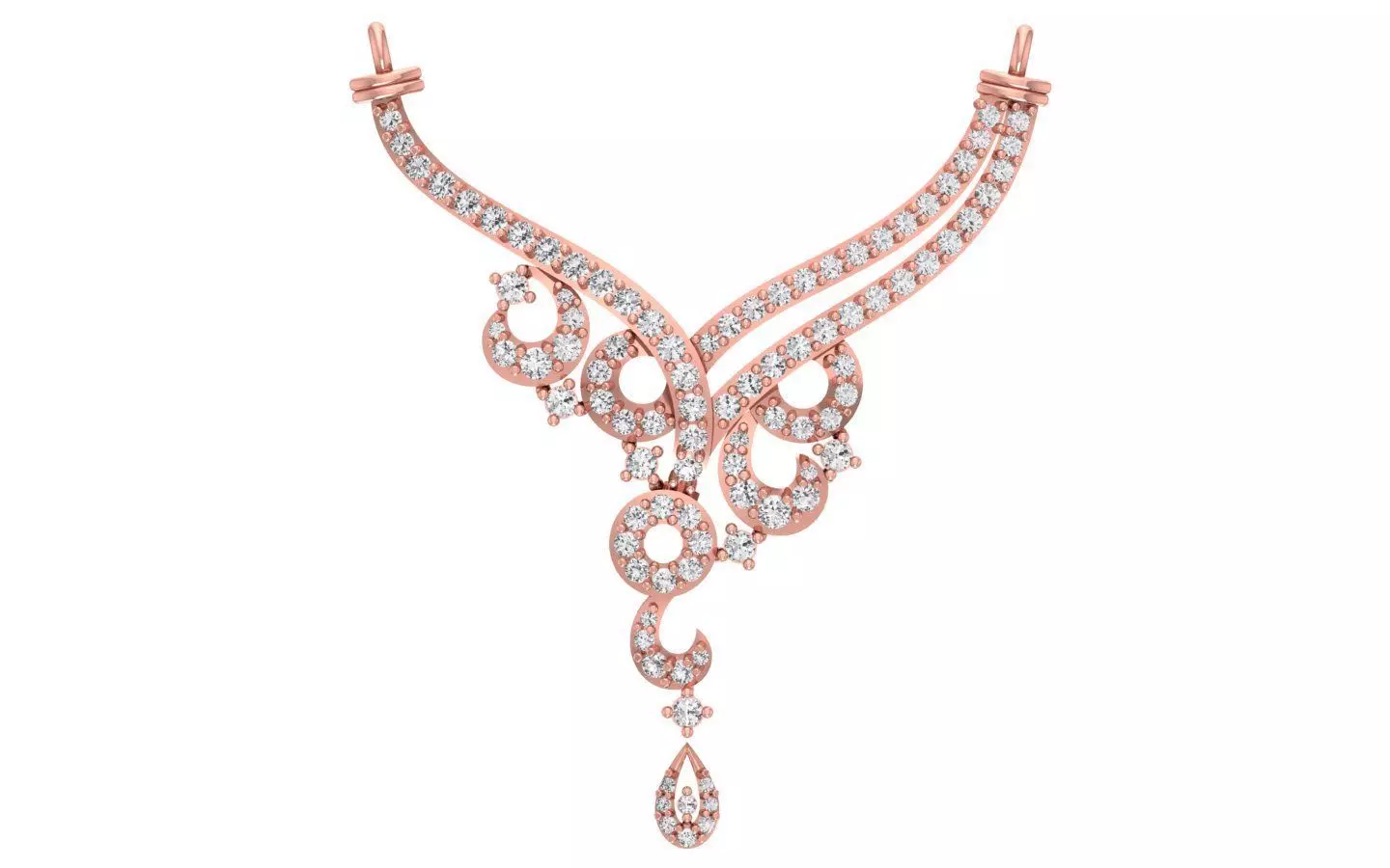 Women Necklace Pendant 3dm STL OBJ FBX Renders Details 3D print model_0