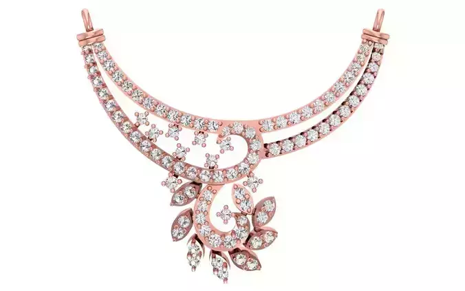 Women Necklace Pendant 3dm STL OBJ FBX Renders Details