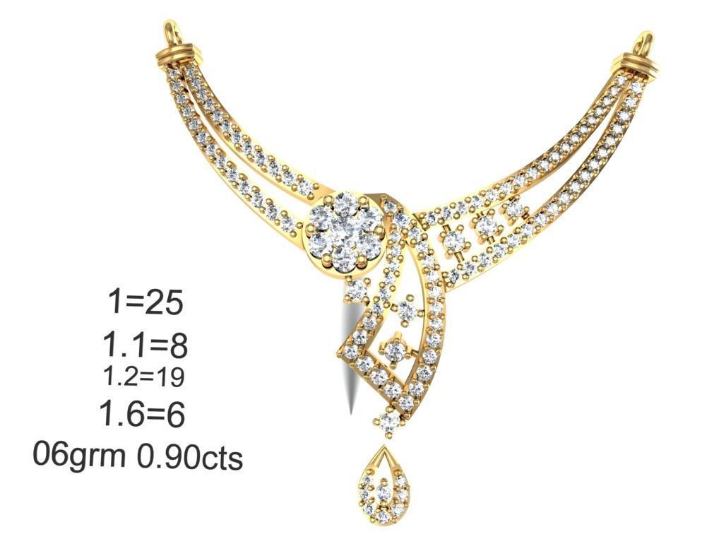 Women Necklace Pendant 3dm STL OBJ FBX Renders Details 3D print model_3