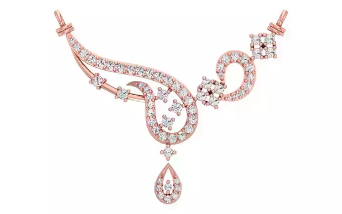 Women Necklace Pendant 3dm STL OBJ FBX Renders Details