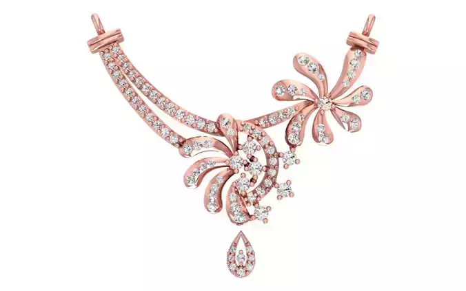 Women Necklace Pendant 3dm STL OBJ FBX Renders Details