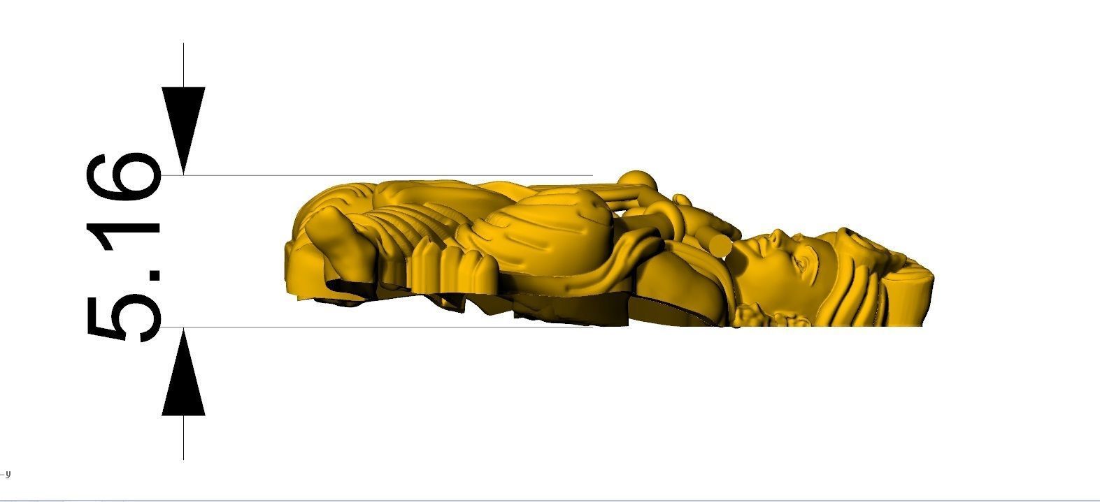 KRISHNA WITH COW 3D print model_1