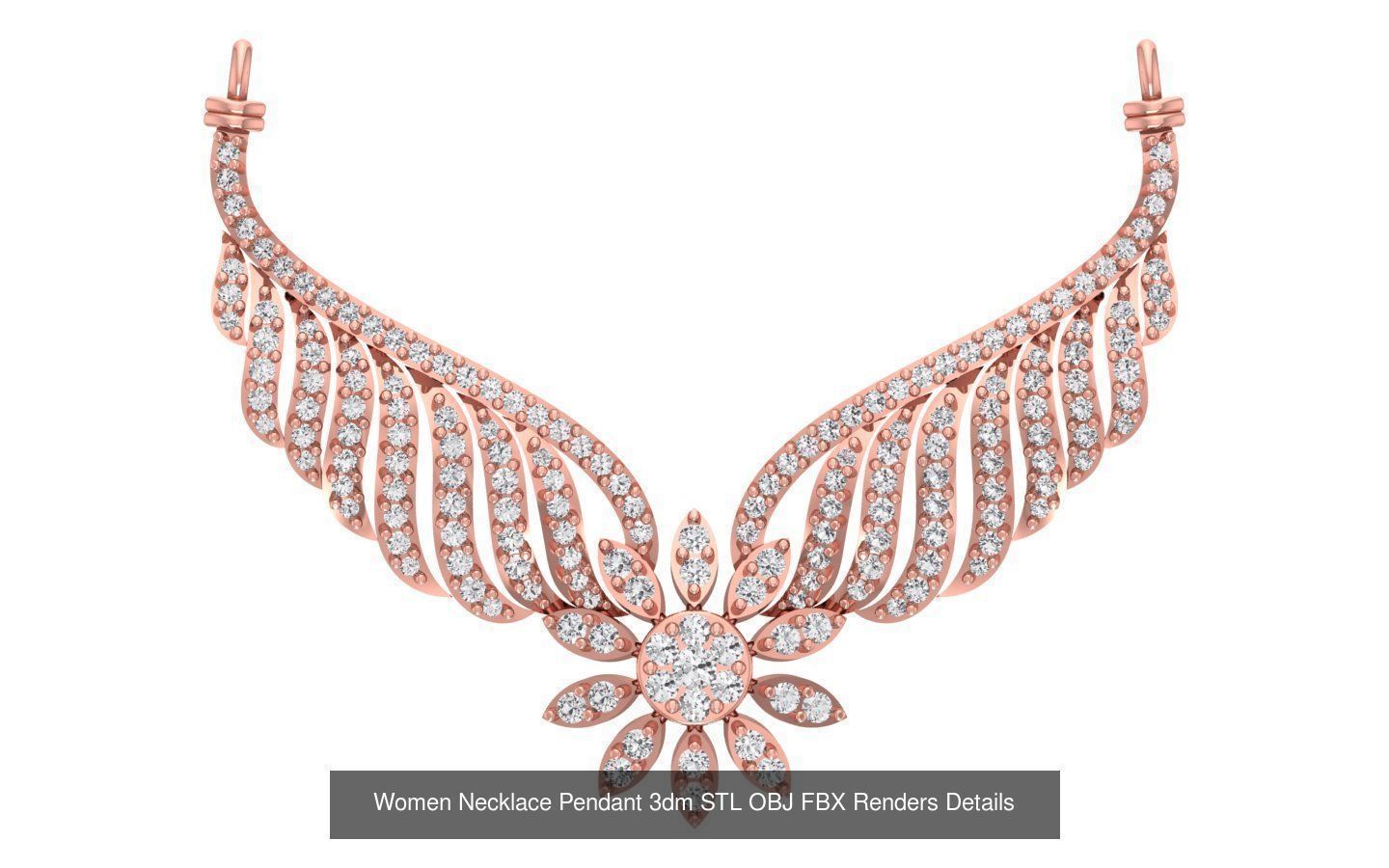 97 Women Pendant 3dm STL OBJ FBX Renders Details Collection _96