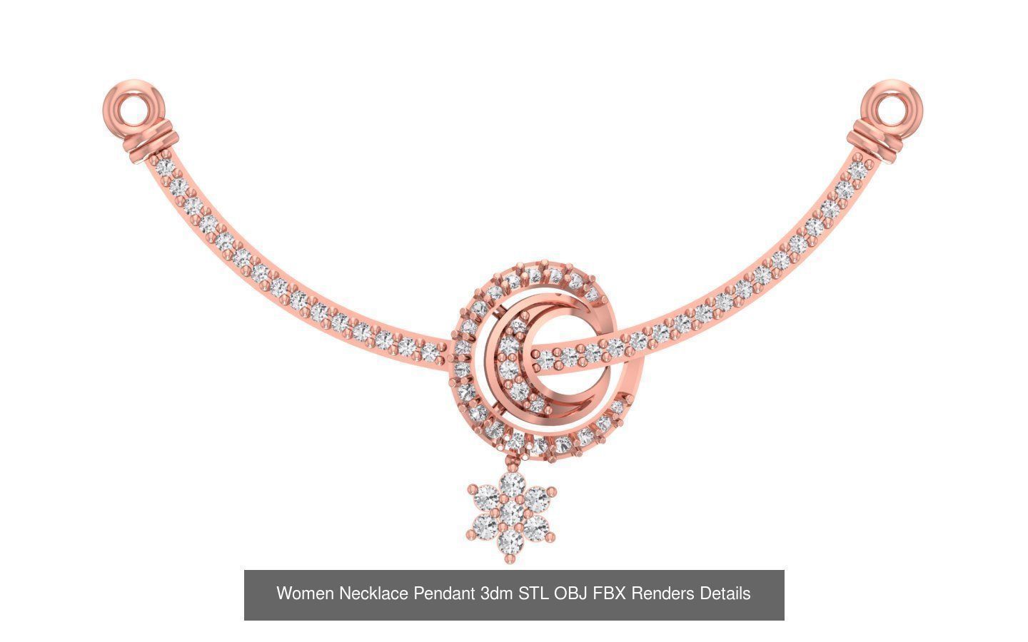 97 Women Pendant 3dm STL OBJ FBX Renders Details Collection _35