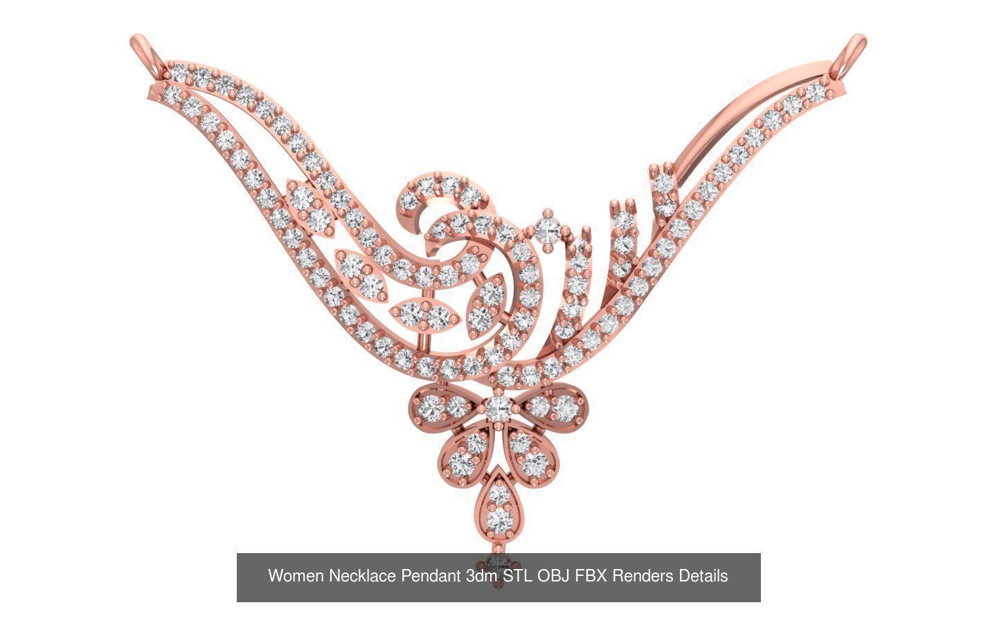 97 Women Pendant 3dm STL OBJ FBX Renders Details Collection _74