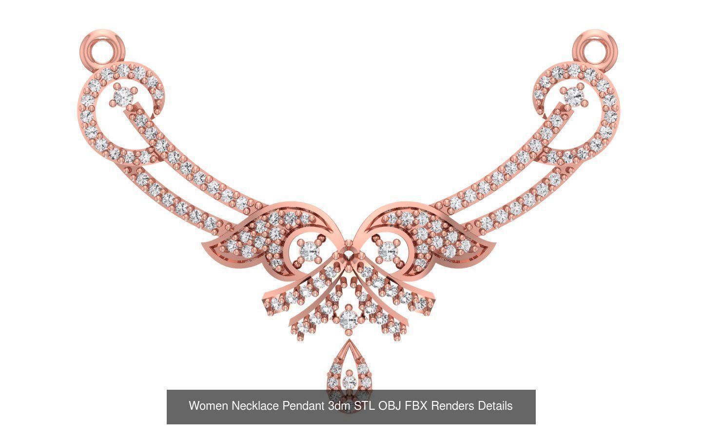 97 Women Pendant 3dm STL OBJ FBX Renders Details Collection _78