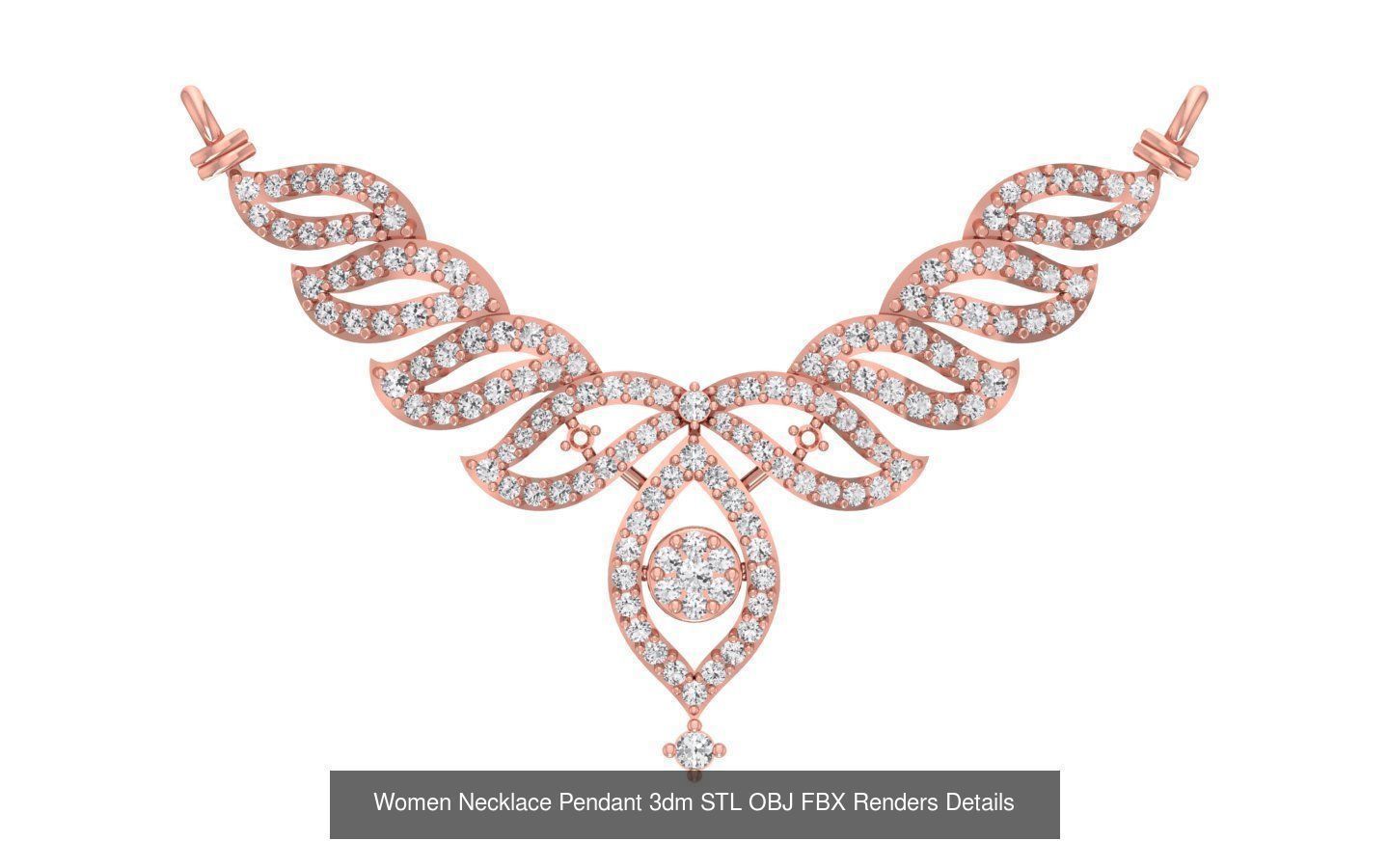 97 Women Pendant 3dm STL OBJ FBX Renders Details Collection _92