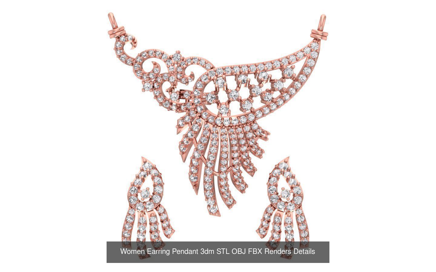97 Women Pendant 3dm STL OBJ FBX Renders Details Collection _59