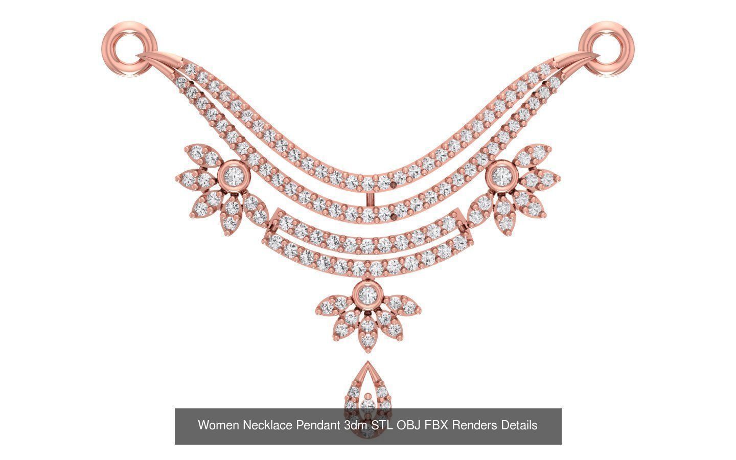 97 Women Pendant 3dm STL OBJ FBX Renders Details Collection _88