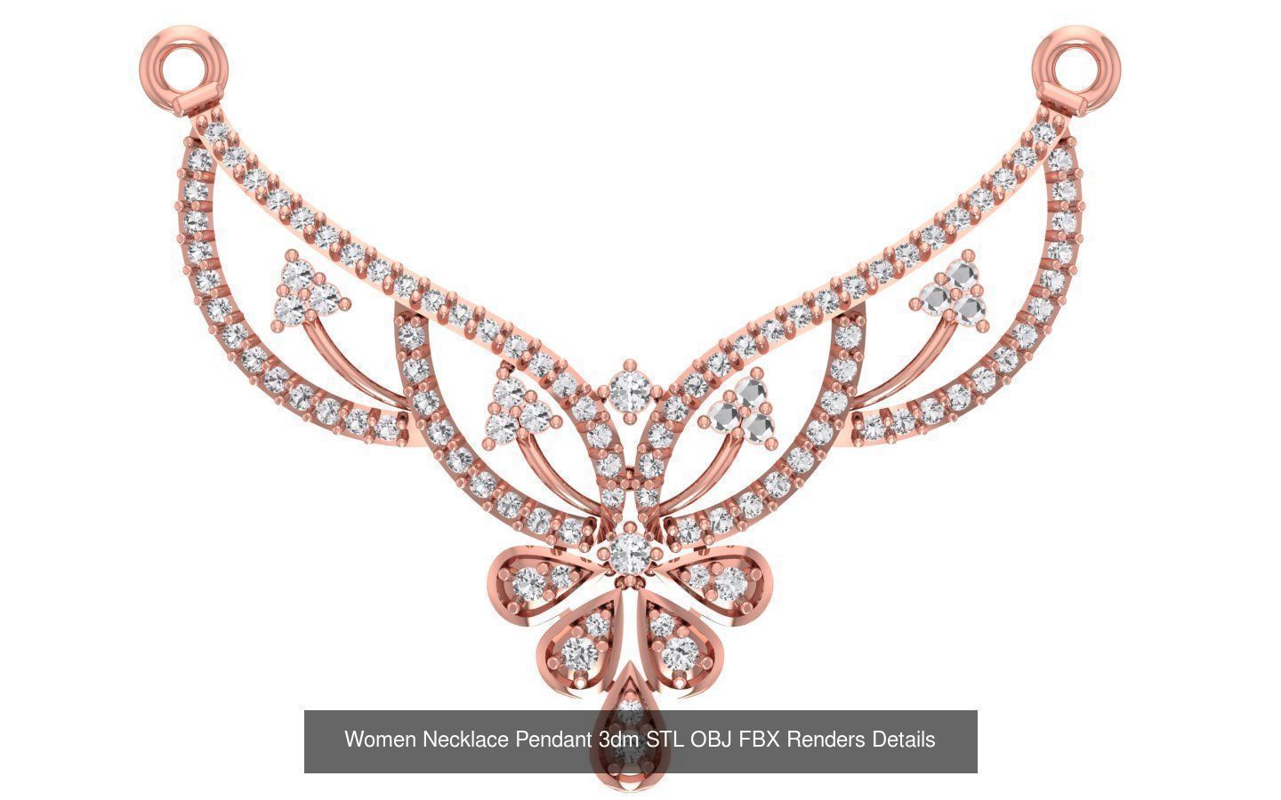 97 Women Pendant 3dm STL OBJ FBX Renders Details Collection _76