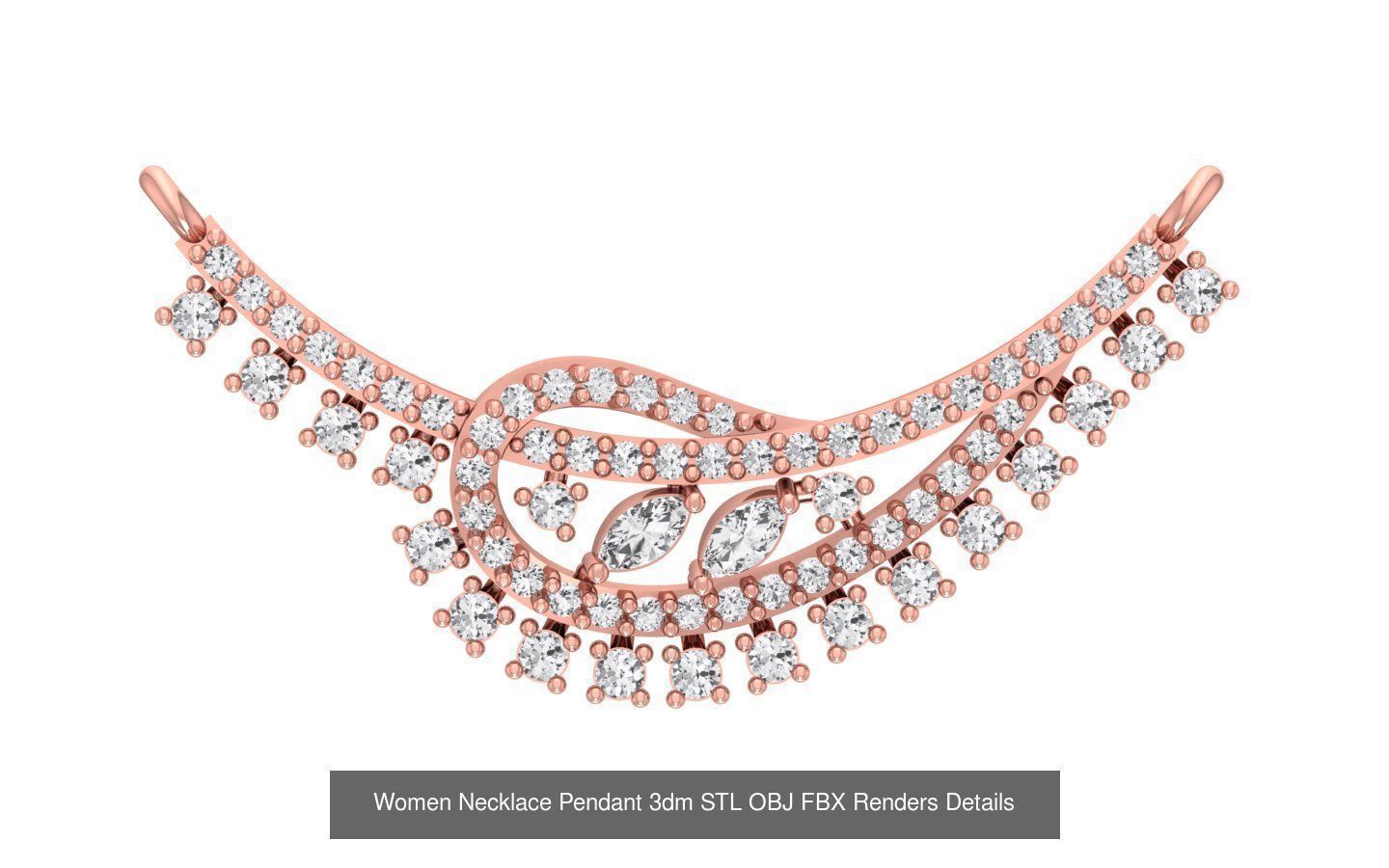 97 Women Pendant 3dm STL OBJ FBX Renders Details Collection _69