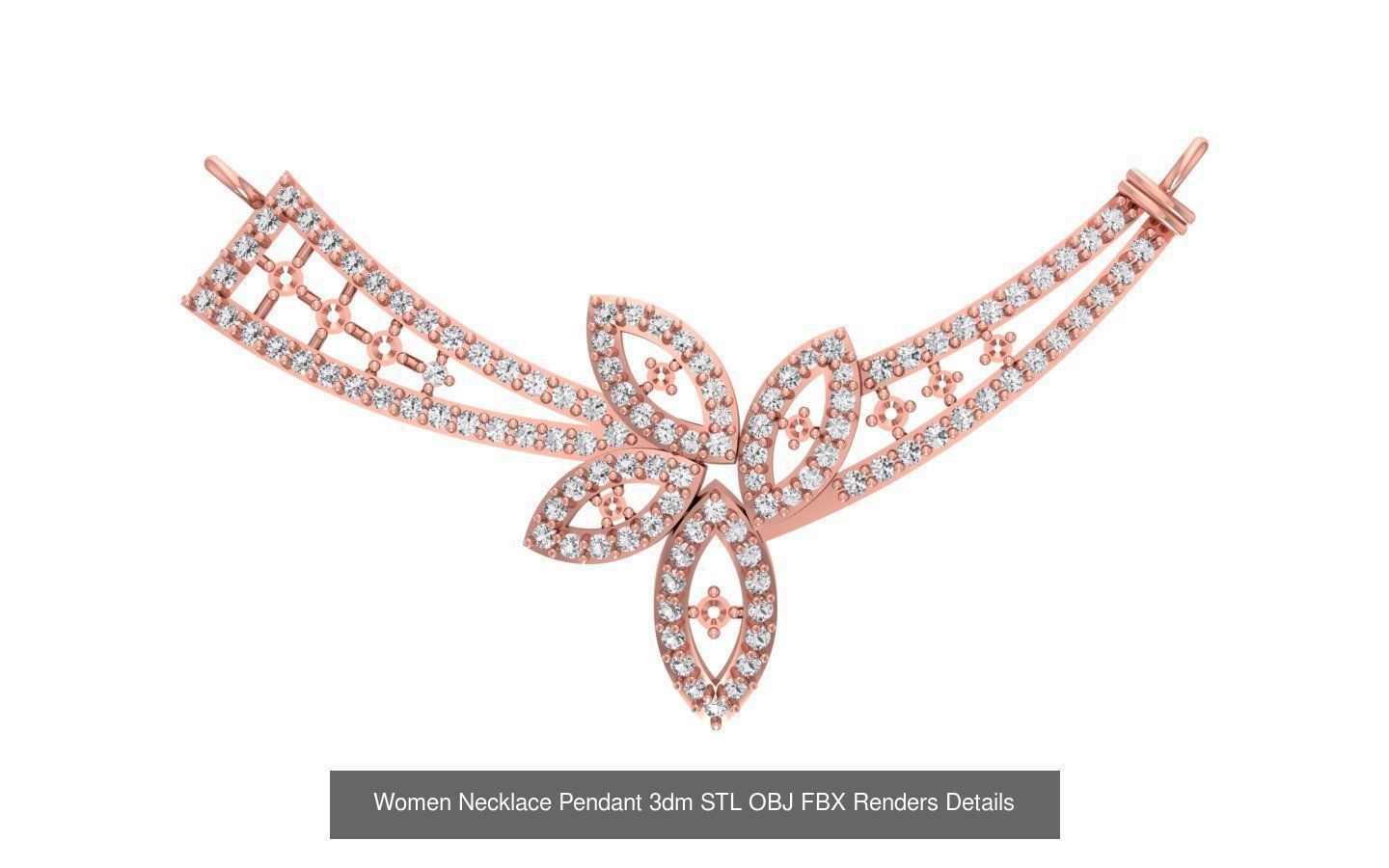 97 Women Pendant 3dm STL OBJ FBX Renders Details Collection _115