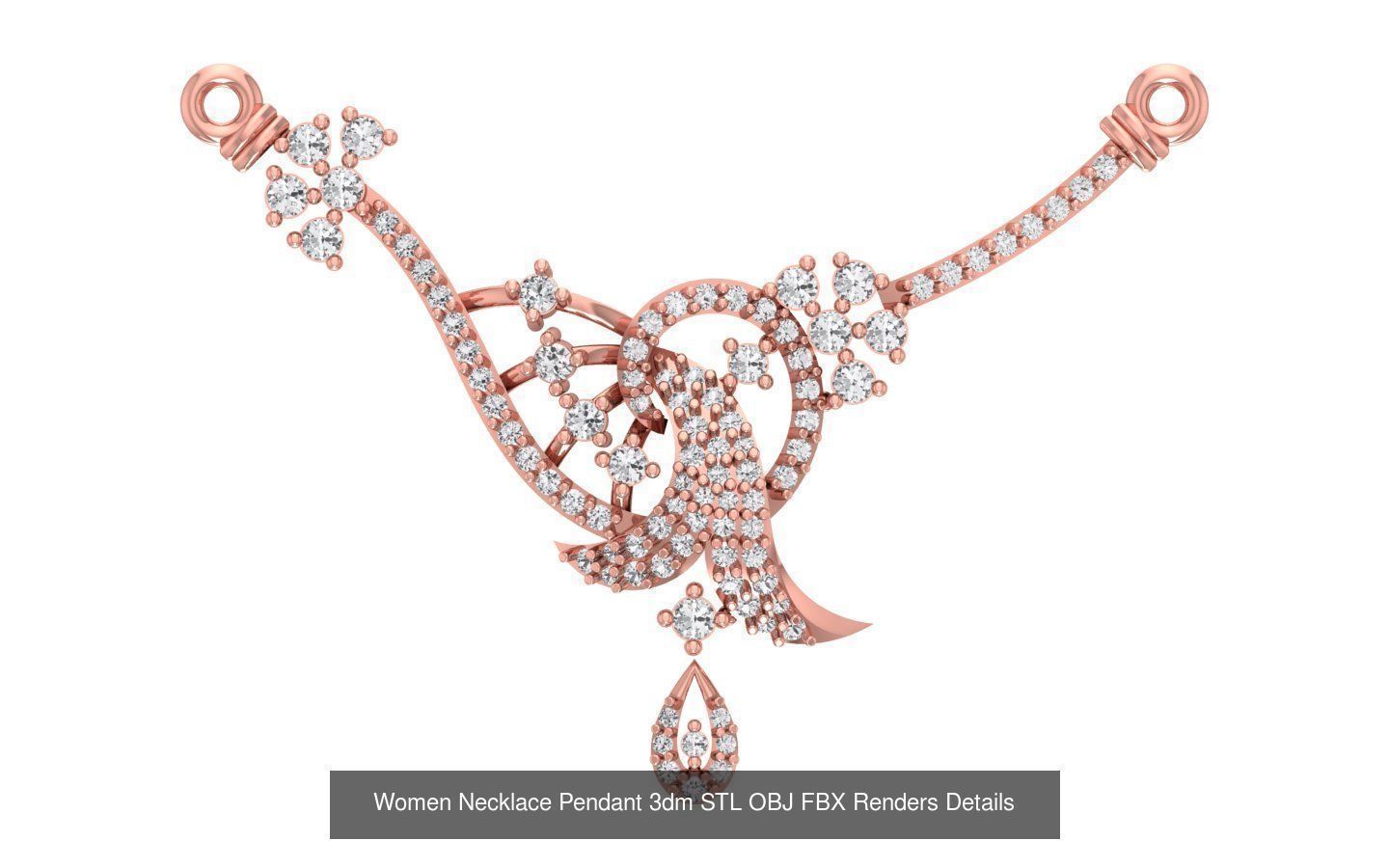 97 Women Pendant 3dm STL OBJ FBX Renders Details Collection _36