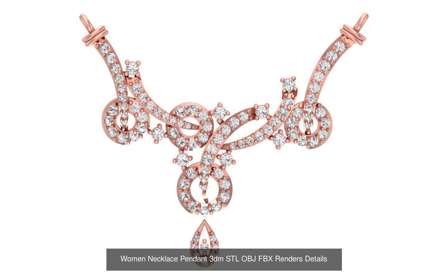 97 Women Pendant 3dm STL OBJ FBX Renders Details Collection _110