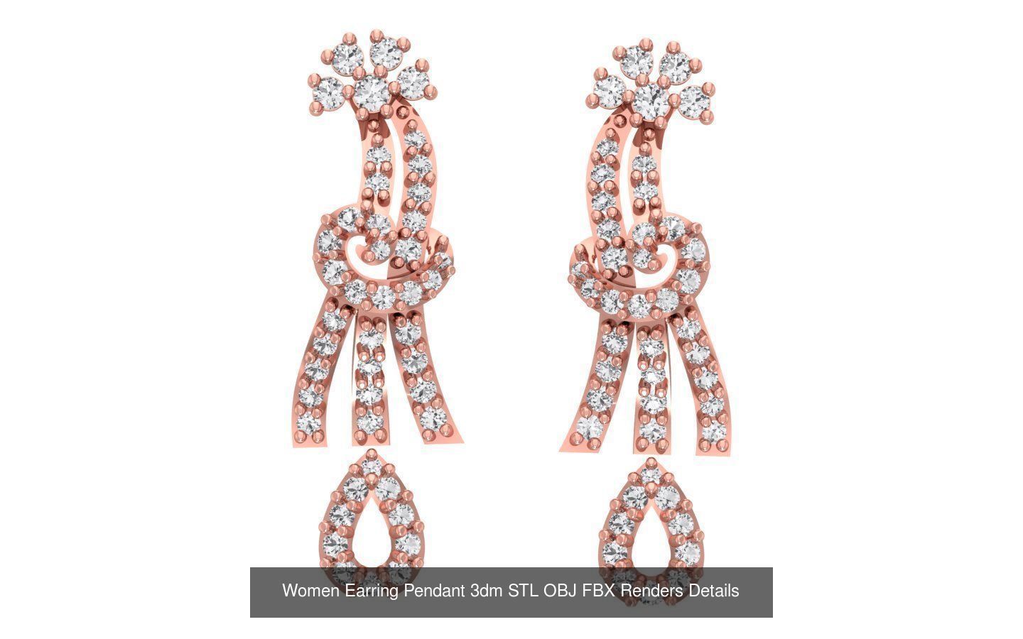 97 Women Pendant 3dm STL OBJ FBX Renders Details Collection _47