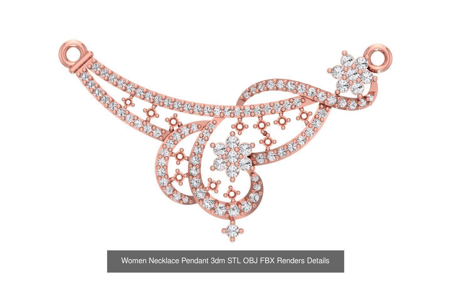 97 Women Pendant 3dm STL OBJ FBX Renders Details Collection _75