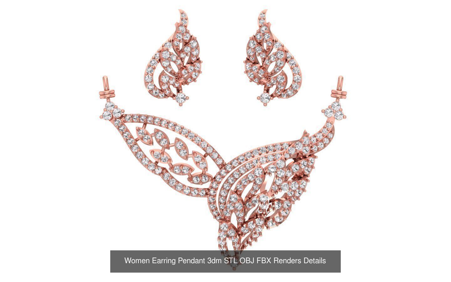 97 Women Pendant 3dm STL OBJ FBX Renders Details Collection _63