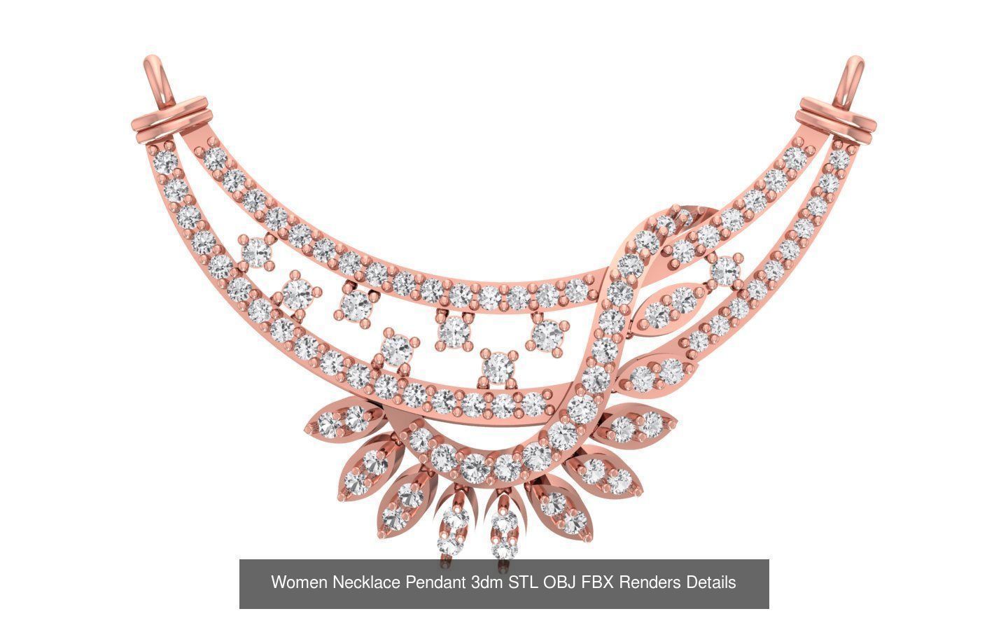97 Women Pendant 3dm STL OBJ FBX Renders Details Collection _109