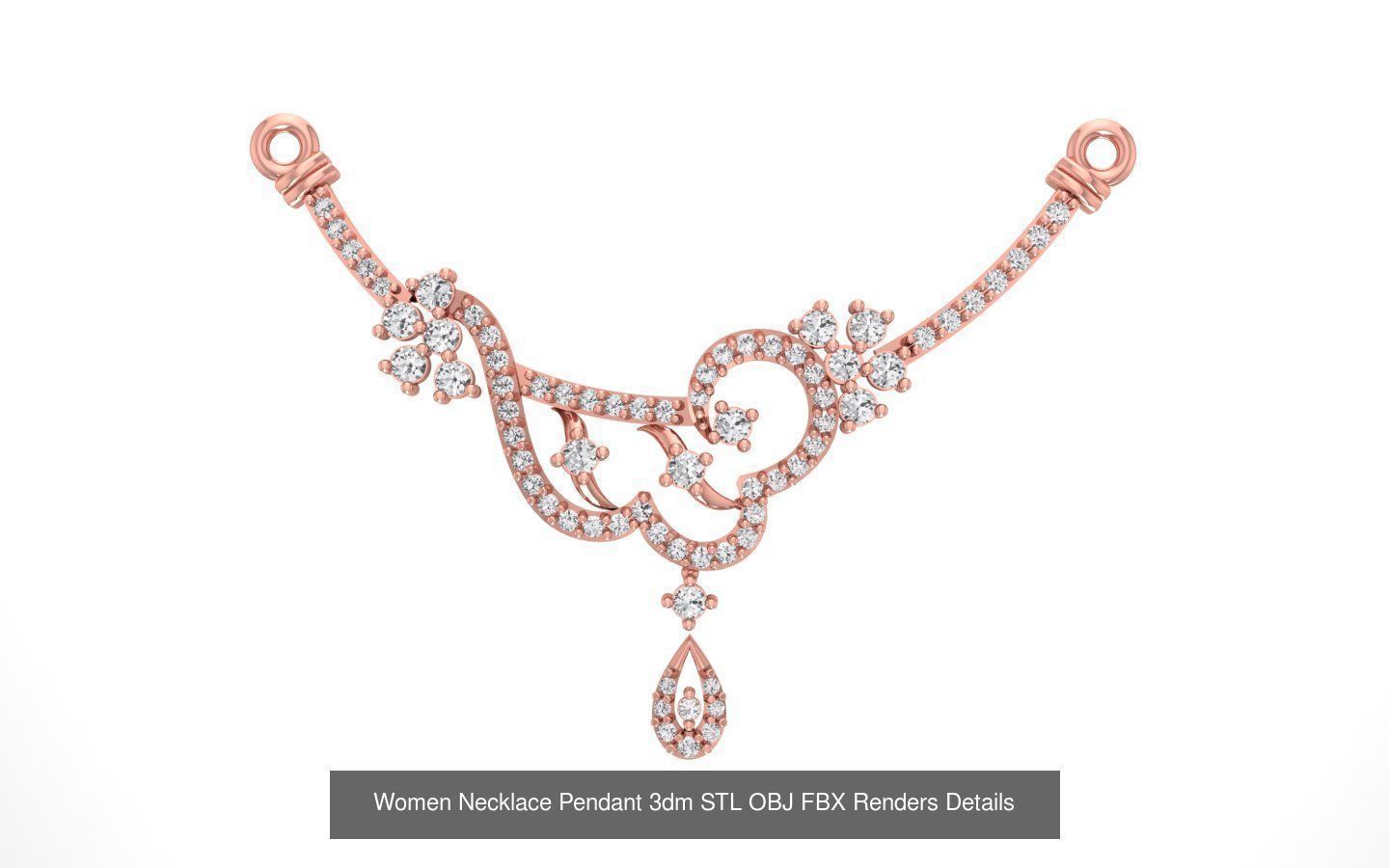 97 Women Pendant 3dm STL OBJ FBX Renders Details Collection _30