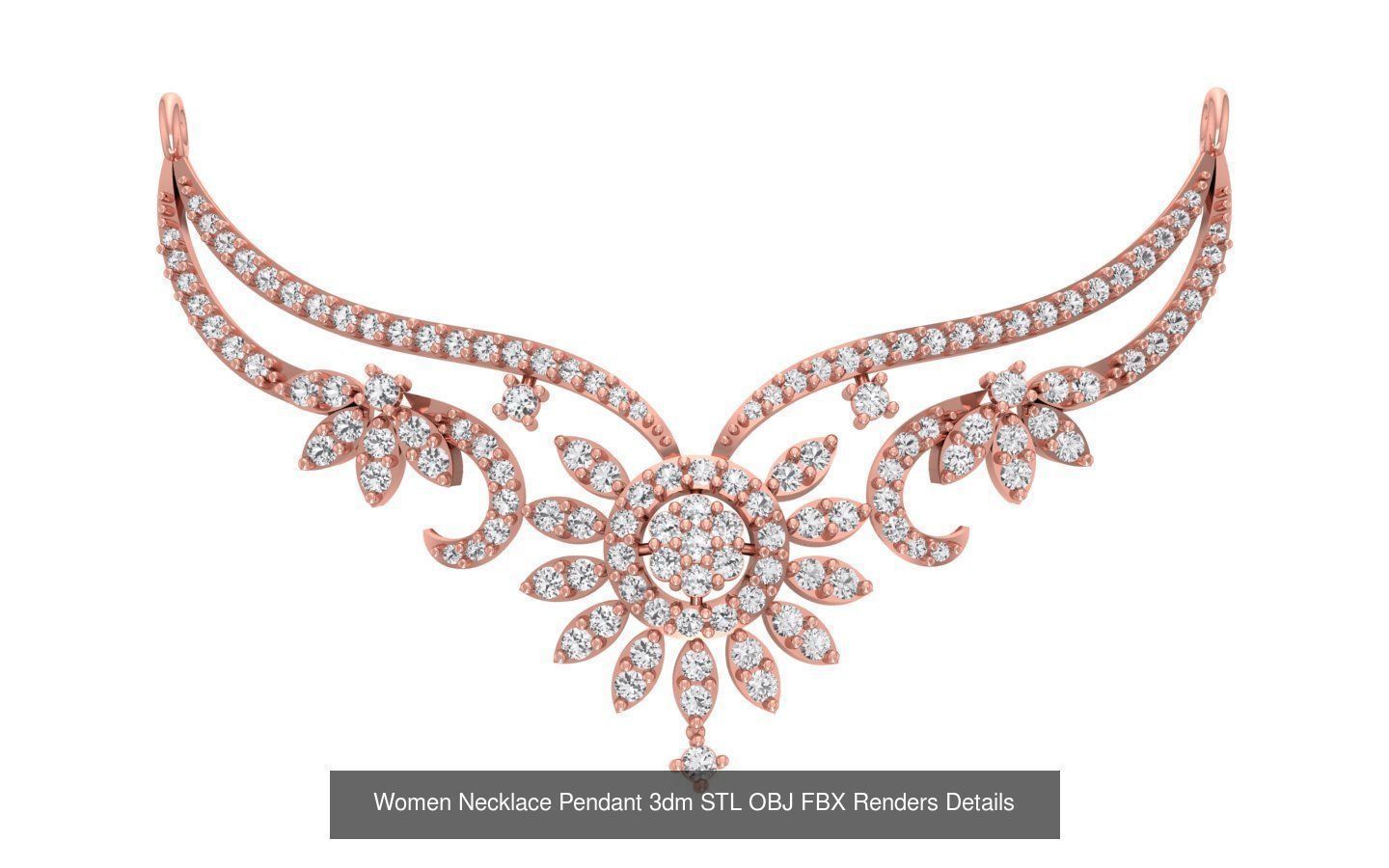 97 Women Pendant 3dm STL OBJ FBX Renders Details Collection _68