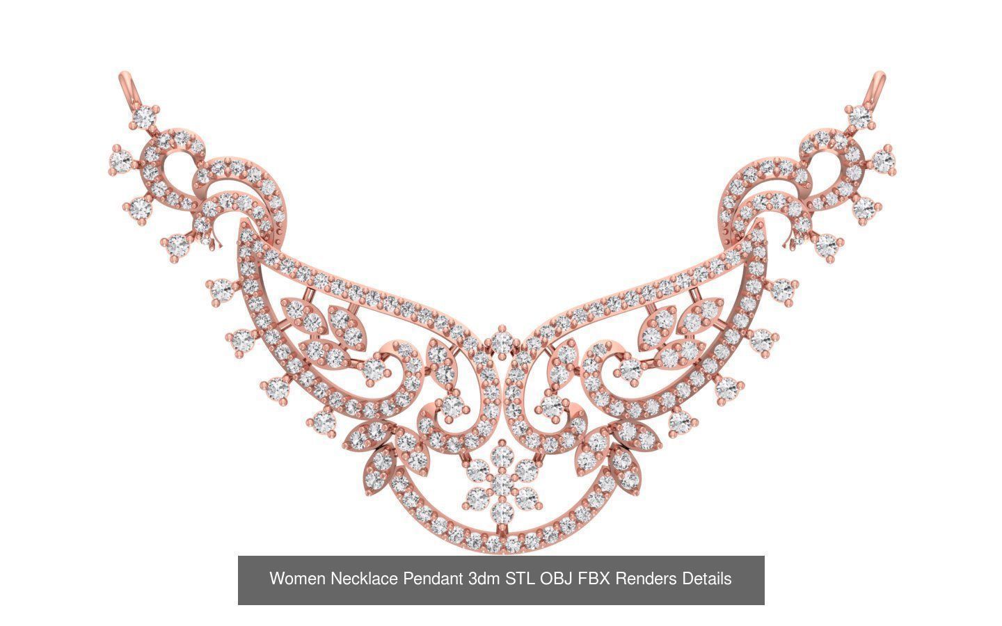 97 Women Pendant 3dm STL OBJ FBX Renders Details Collection _72