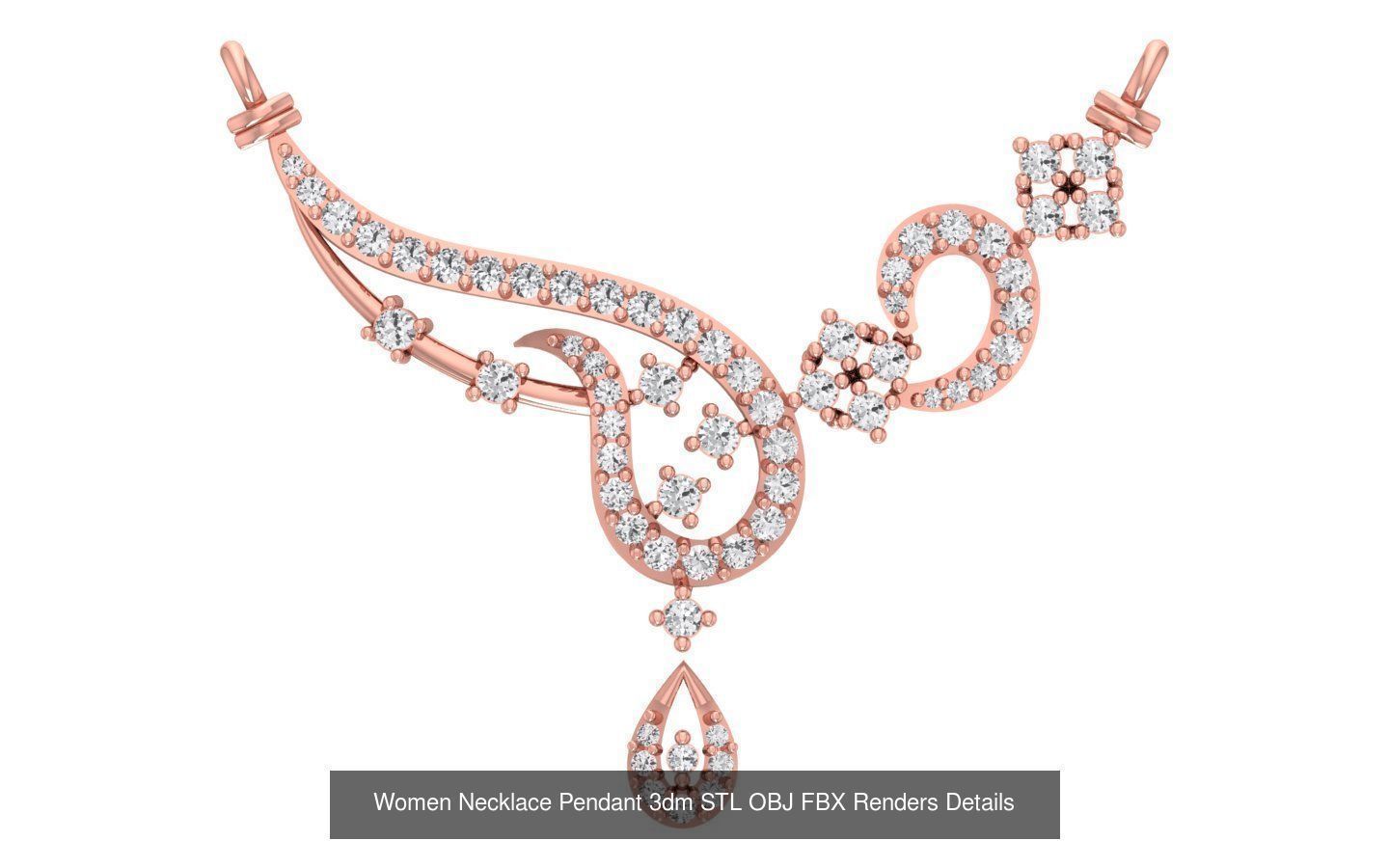 97 Women Pendant 3dm STL OBJ FBX Renders Details Collection _113