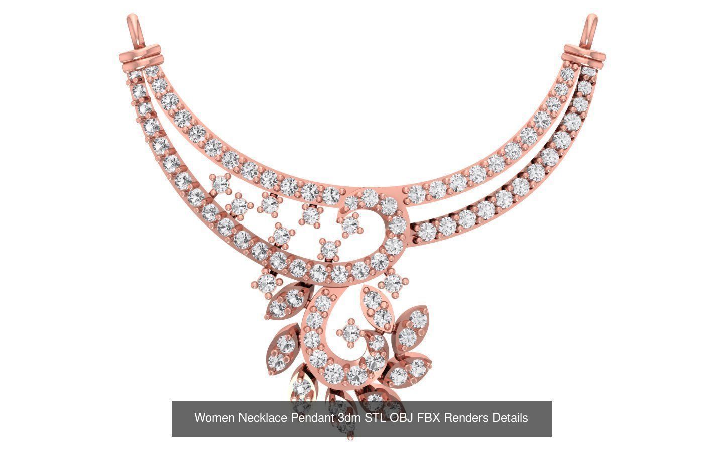 97 Women Pendant 3dm STL OBJ FBX Renders Details Collection _104