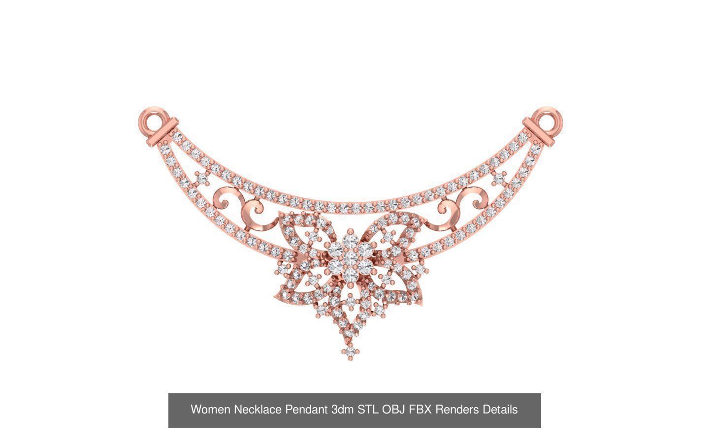 97 Women Pendant 3dm STL OBJ FBX Renders Details Collection _26