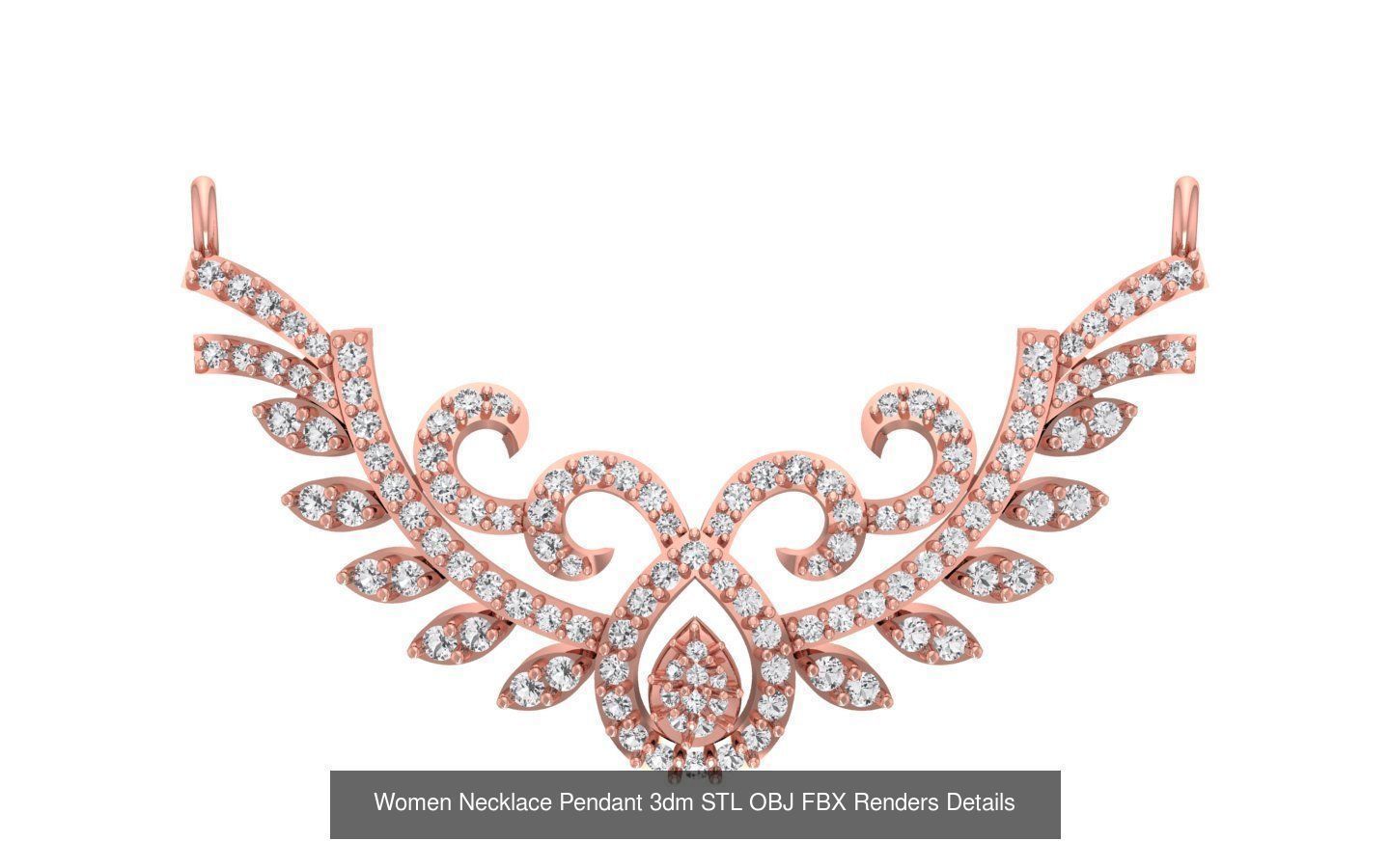 97 Women Pendant 3dm STL OBJ FBX Renders Details Collection _73