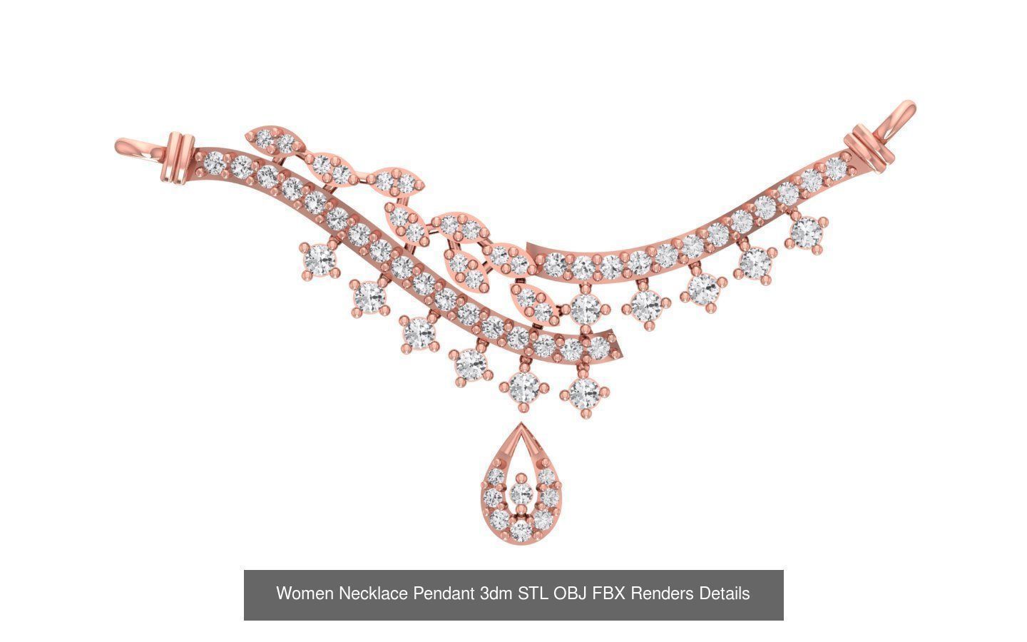 97 Women Pendant 3dm STL OBJ FBX Renders Details Collection _98