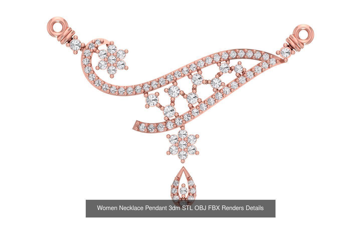 97 Women Pendant 3dm STL OBJ FBX Renders Details Collection _84