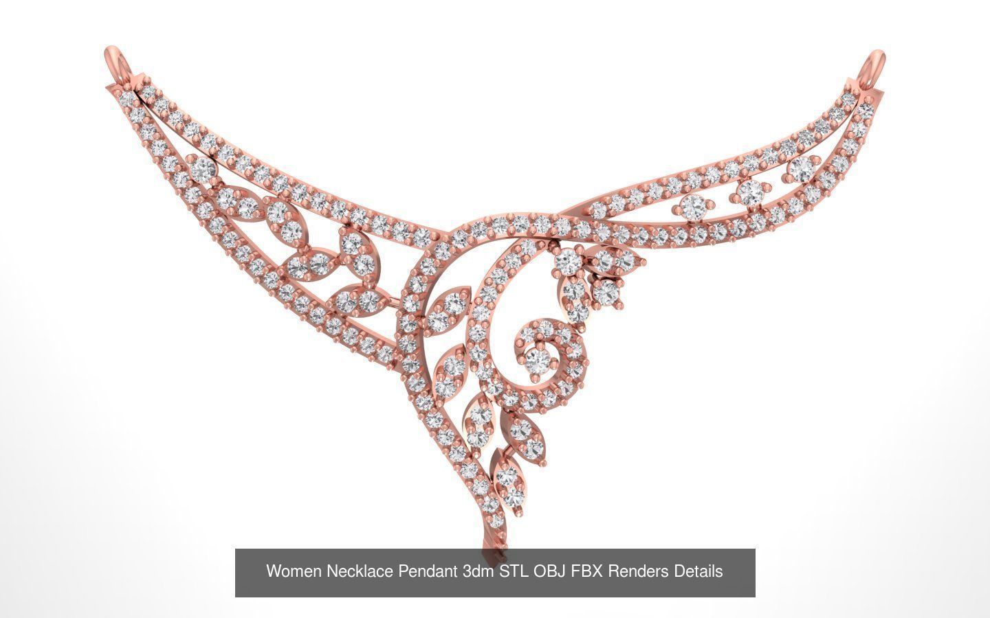 97 Women Pendant 3dm STL OBJ FBX Renders Details Collection _67