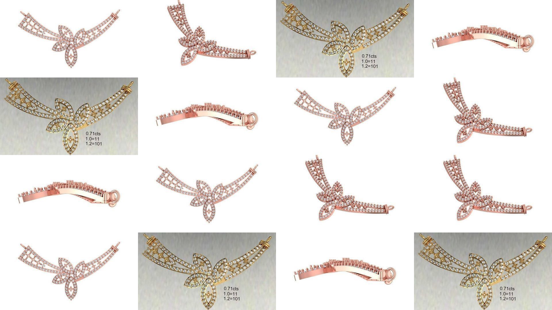 97 Women Pendant 3dm STL OBJ FBX Renders Details Collection _17